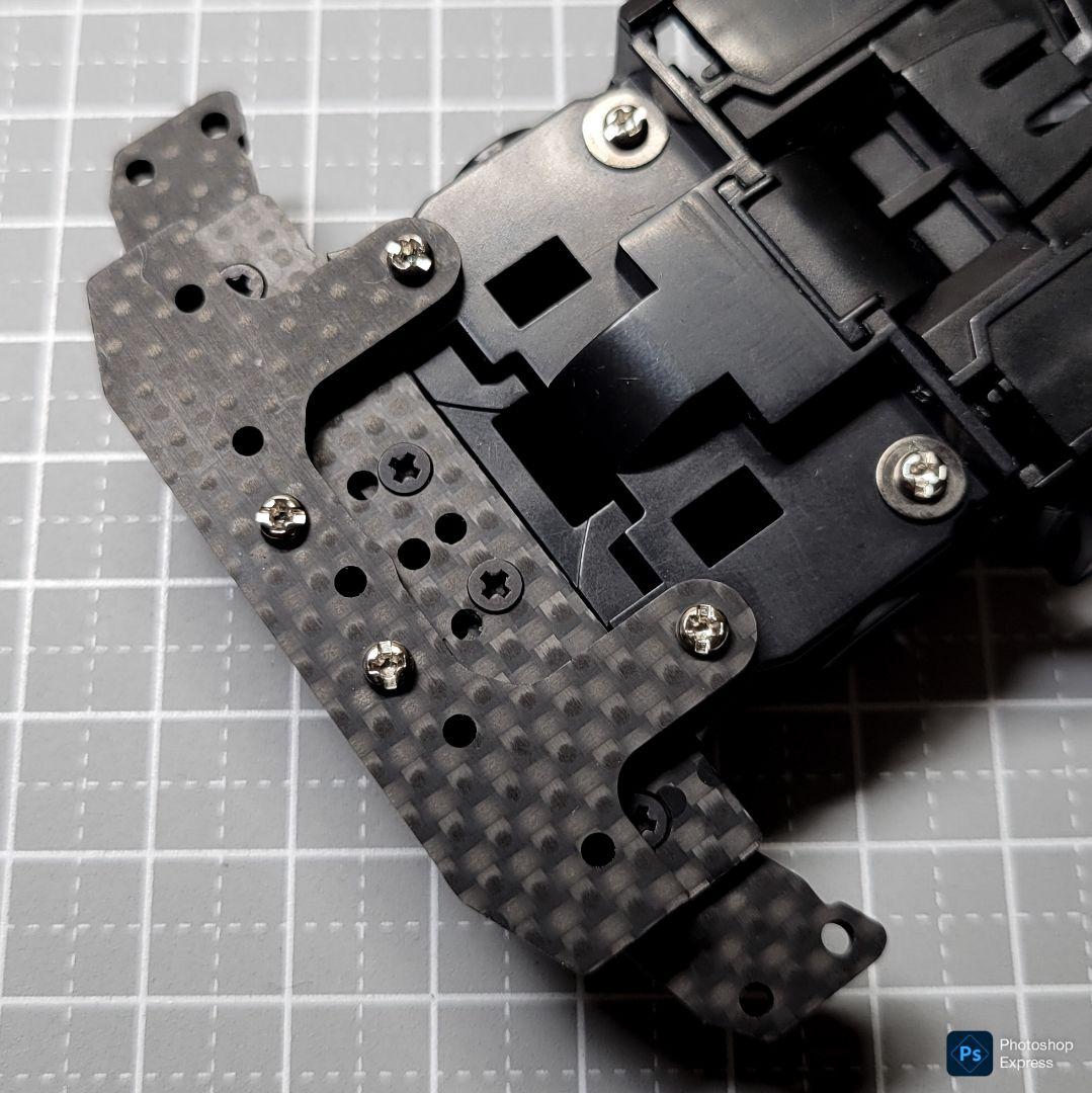 【CNC立体加工】 ヒンジ式フロントAT 左右独立スラダン カーボンパーツセット