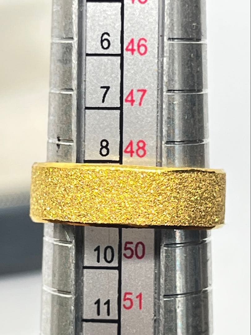 K24 純金 平打ちグロスリング 6.9g指輪 リング 刻印あり ハンドメイド