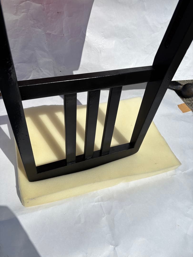 きれい背もたれ付ピアノ椅子　可愛いピンク座面足部フェルト付き　春色