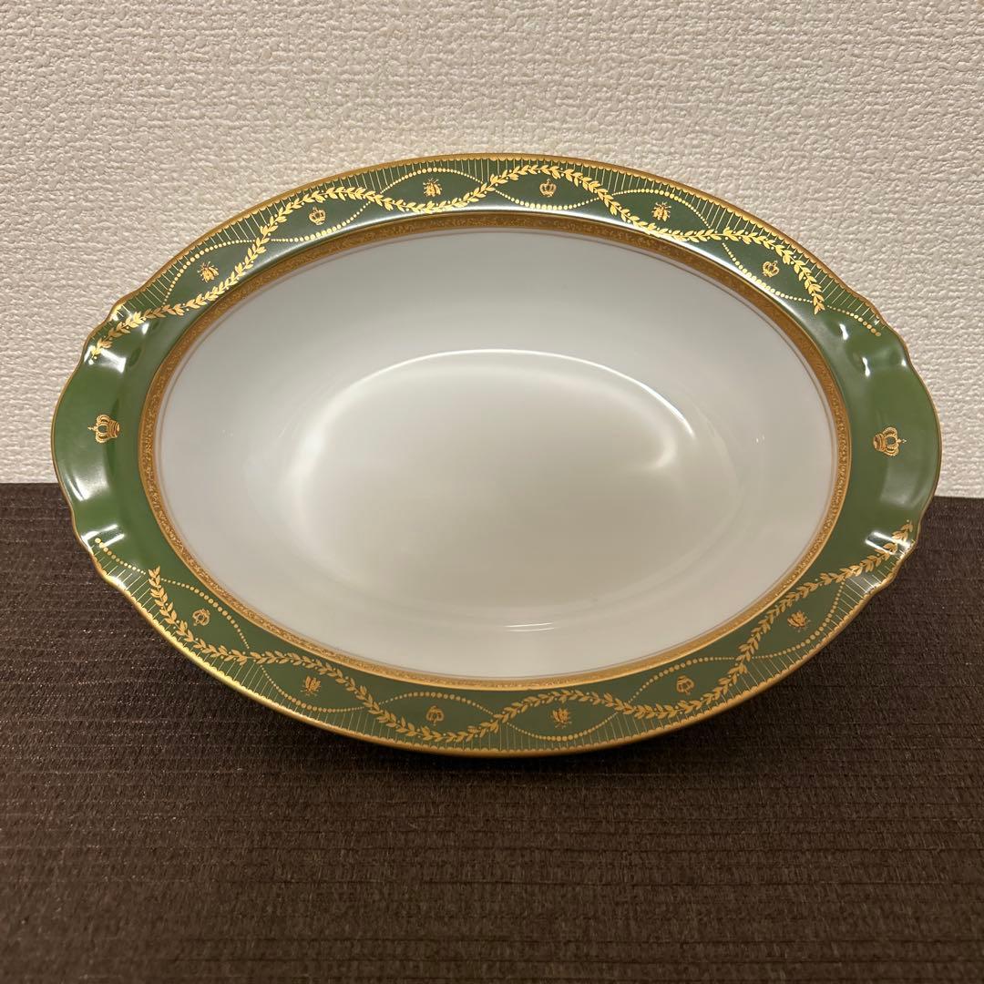 大倉陶園　ナポレオン　オーバルディッシュ　サラダボウル　金彩金蝕