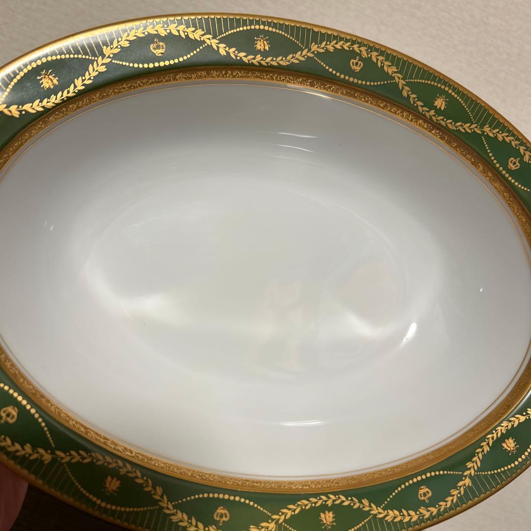 大倉陶園　ナポレオン　オーバルディッシュ　サラダボウル　金彩金蝕
