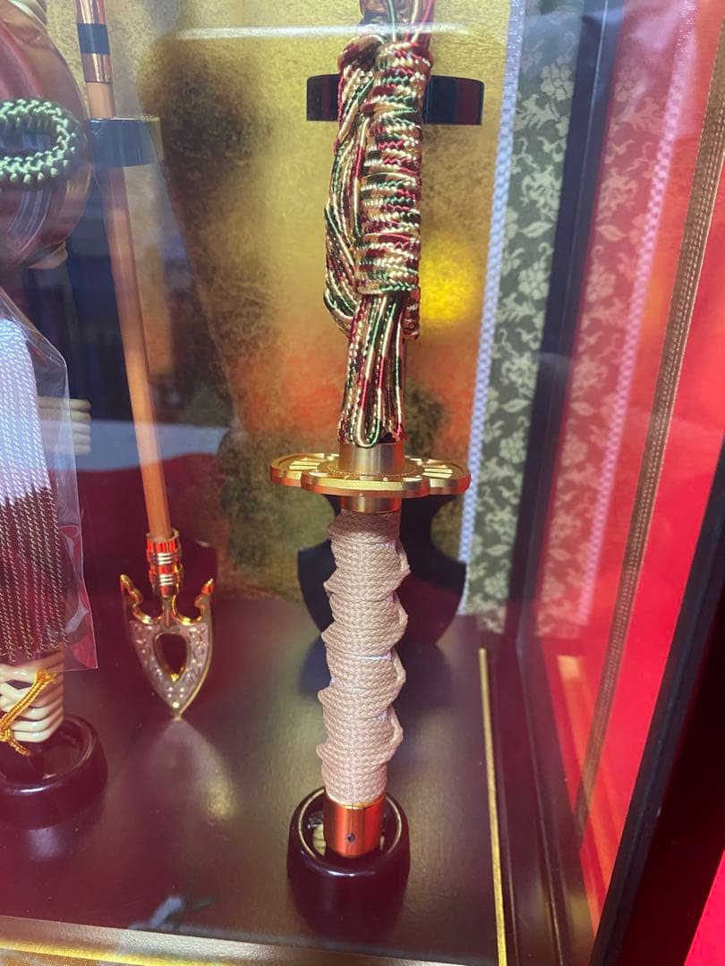 東京久月　破魔弓　豊１３号　ガラスケース・間口約２４×奥行約１９×高さ約４７㎝