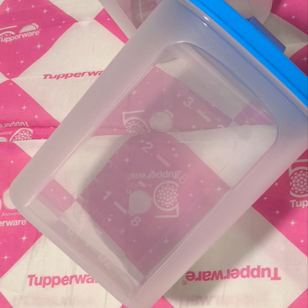 タッパーウェア スクエア Ｓライン 1L（２個）タレやドレッシング作りにも