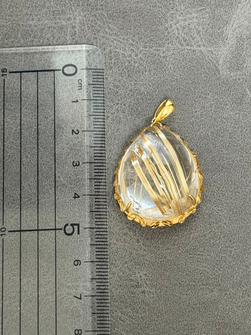 タイチンルチル k18 ペンダントトップ