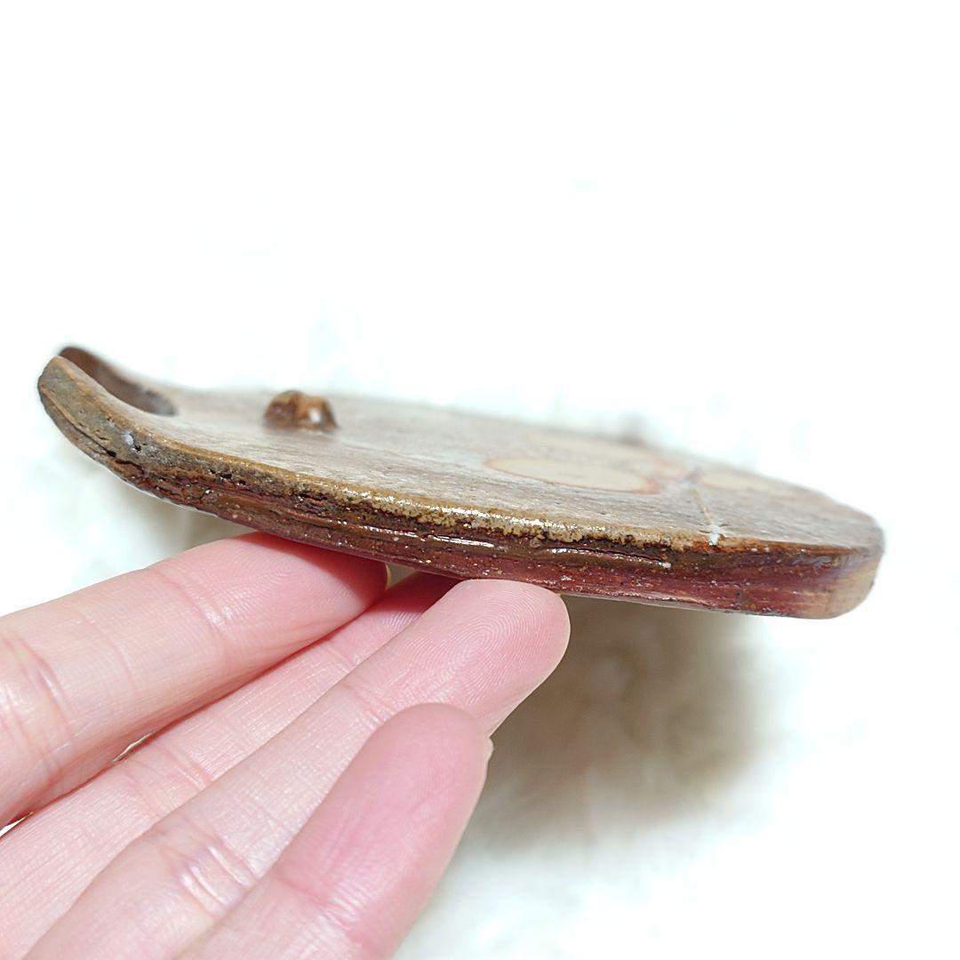 ◎【2600A】90.猫皿…備前焼