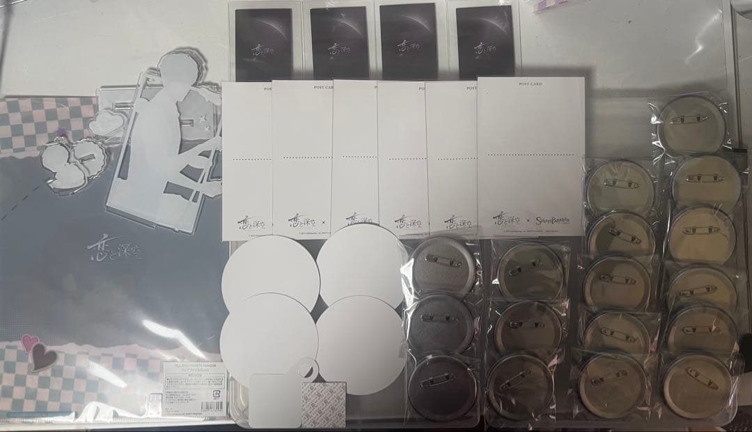 恋と深空　スイパラ　レイ　缶バッジ　アクスタ　チェキ　クリアファイル　まとめ