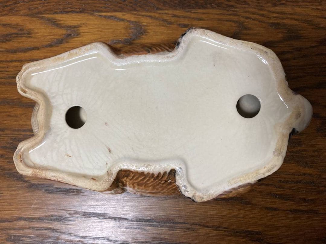 春の感謝セール♪フランス陶器☆うさぎ型テリーヌポット コーガン作 マジョリカ焼き