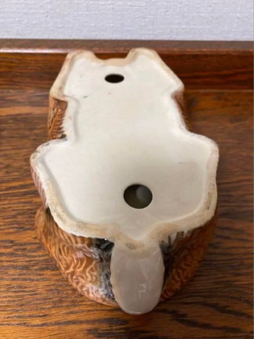 春の感謝セール♪フランス陶器☆うさぎ型テリーヌポット コーガン作 マジョリカ焼き