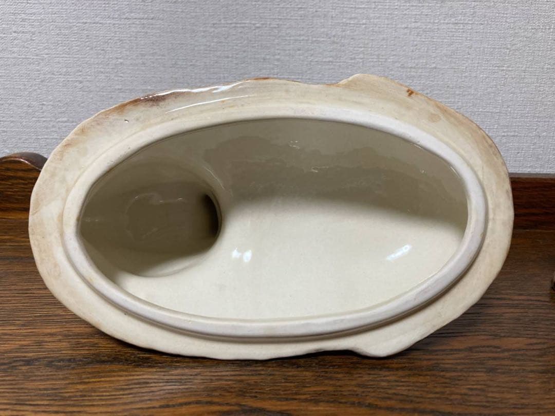 春の感謝セール♪フランス陶器☆うさぎ型テリーヌポット コーガン作 マジョリカ焼き