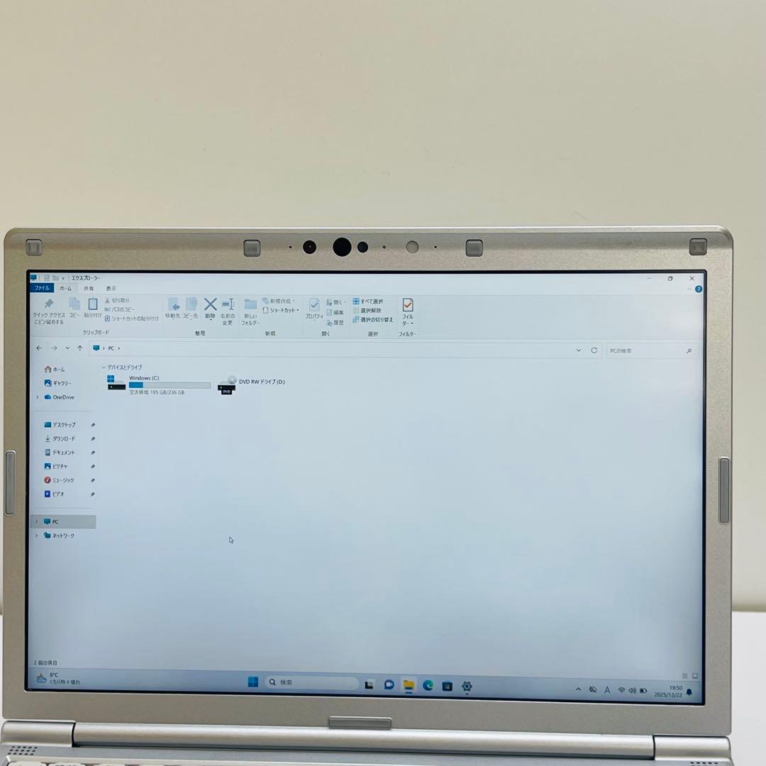 #654 パナソニック CFSV7-3 i5-8350U 8GB SSD256G