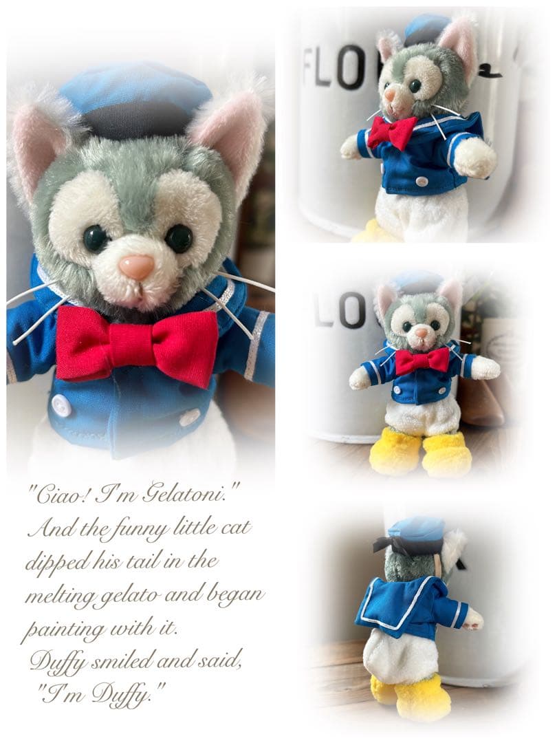 ジェラトーニ ぬいぐるみバッジ ドナルド風 コスチューム 10セット M51