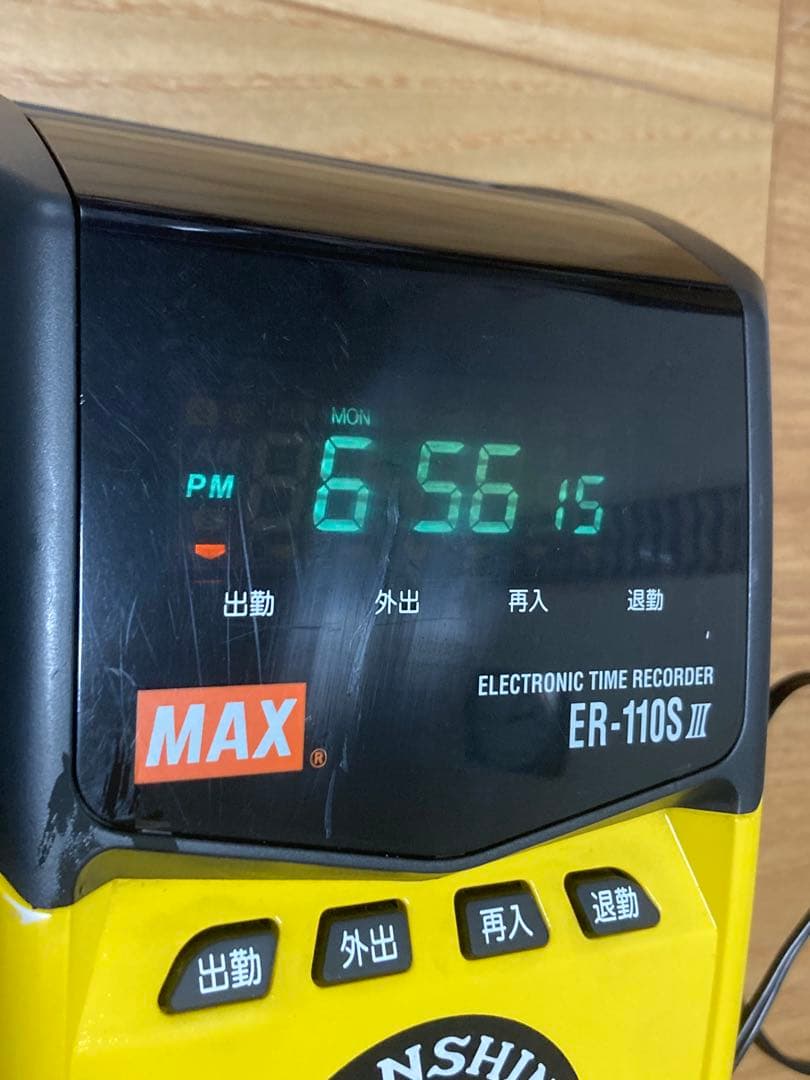 W) MAX ER-110SⅢ タイムレコーダー 阪神タイガース