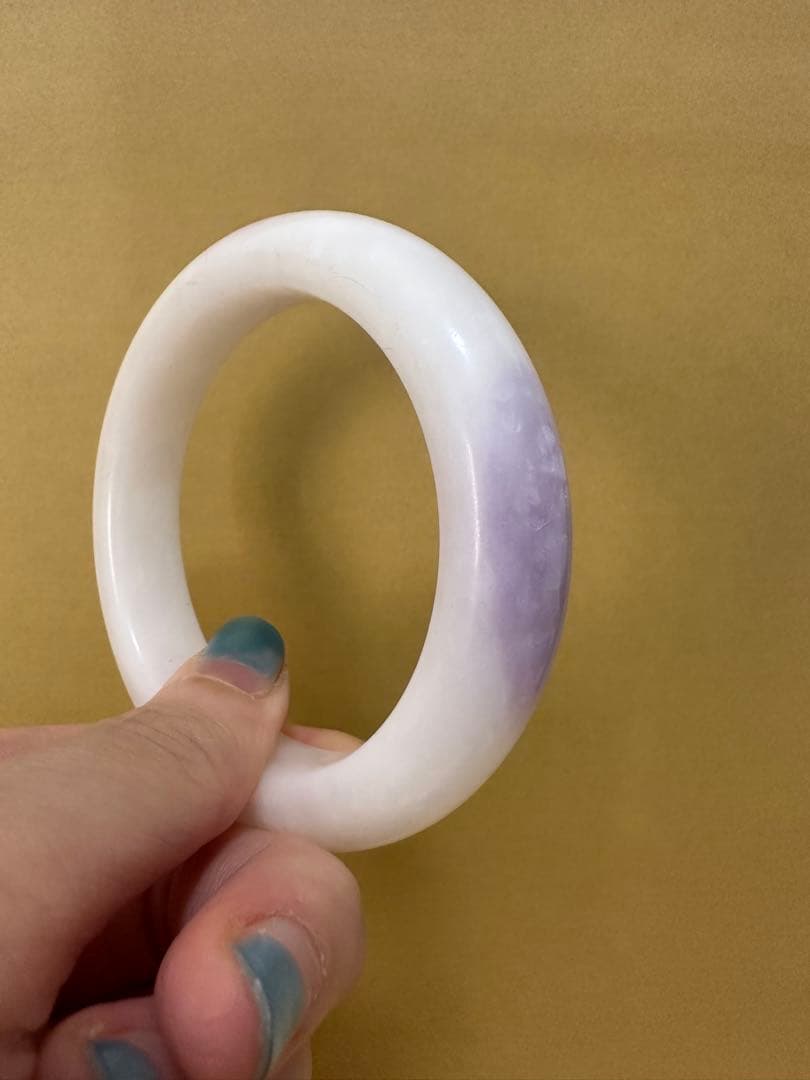 スギライト紫白バングル