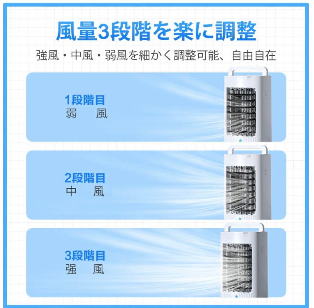 ホワイト冷風機 タッチパネル式　新品フィルター付き