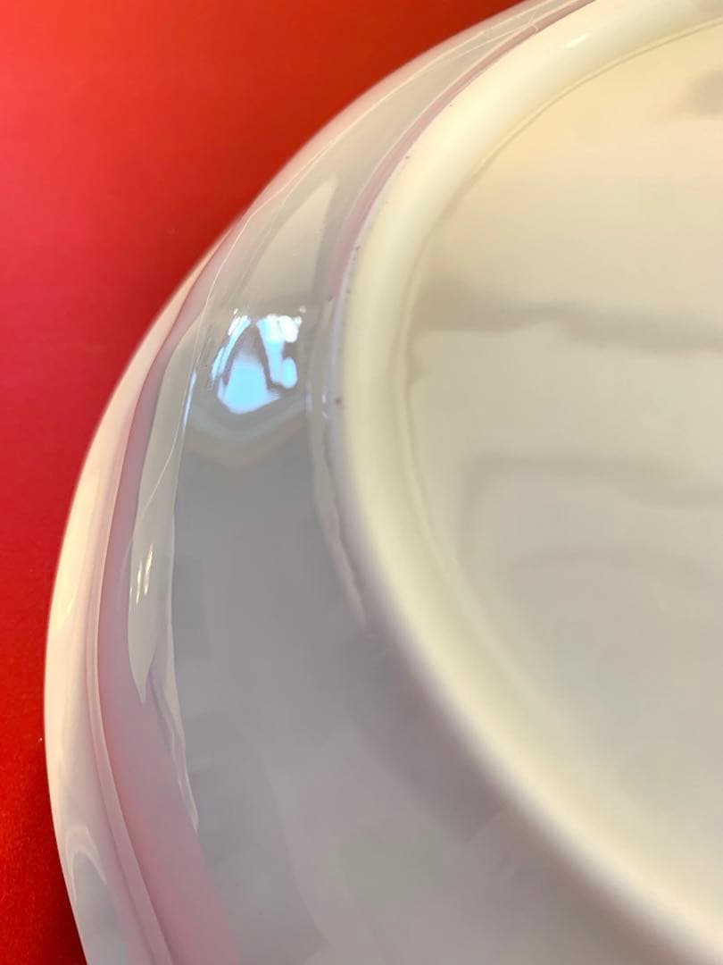 【美品】リチャードジノリの可憐な赤いプレート2枚をセットに