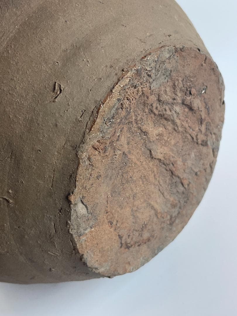 古備前 江戸 焼締 種壺 自然釉 時代 骨董 花器 古壺 種つぼ 古陶 壺 甕