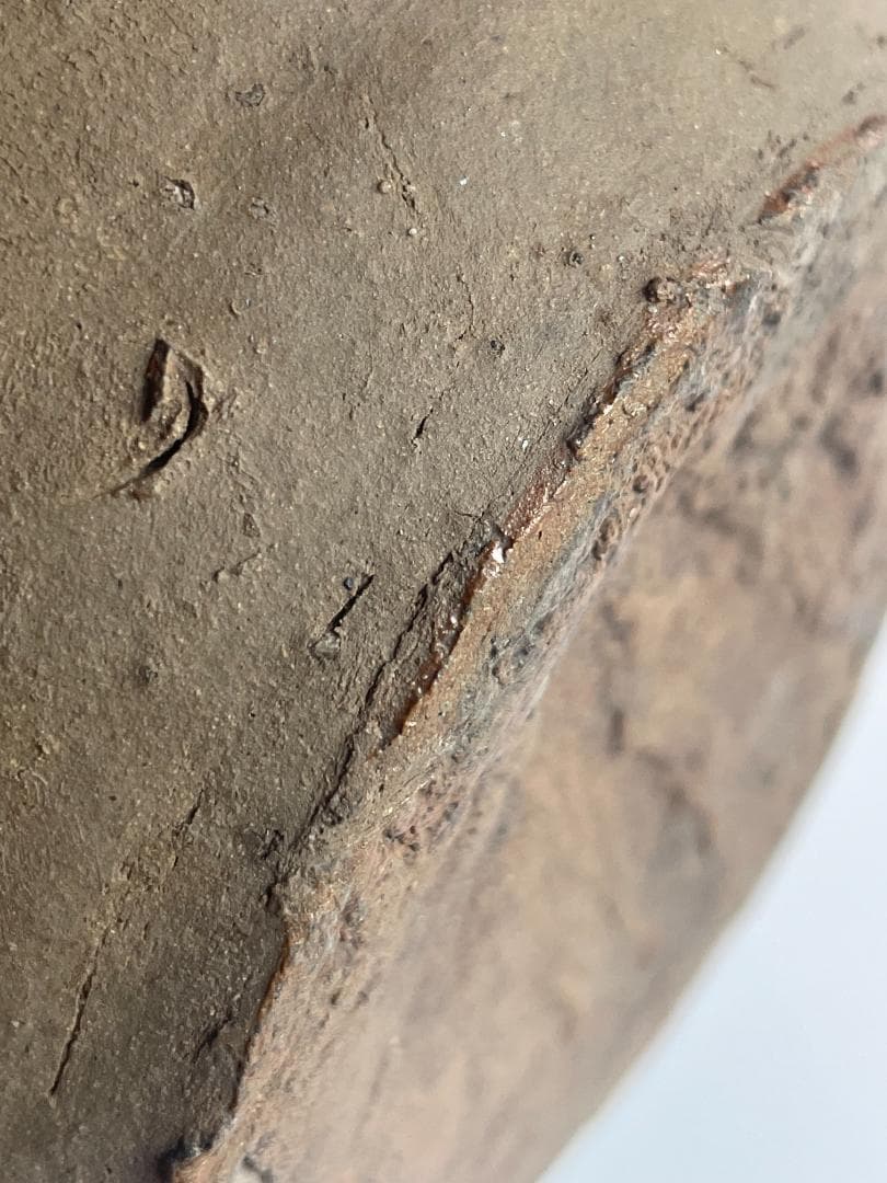 古備前 江戸 焼締 種壺 自然釉 時代 骨董 花器 古壺 種つぼ 古陶 壺 甕