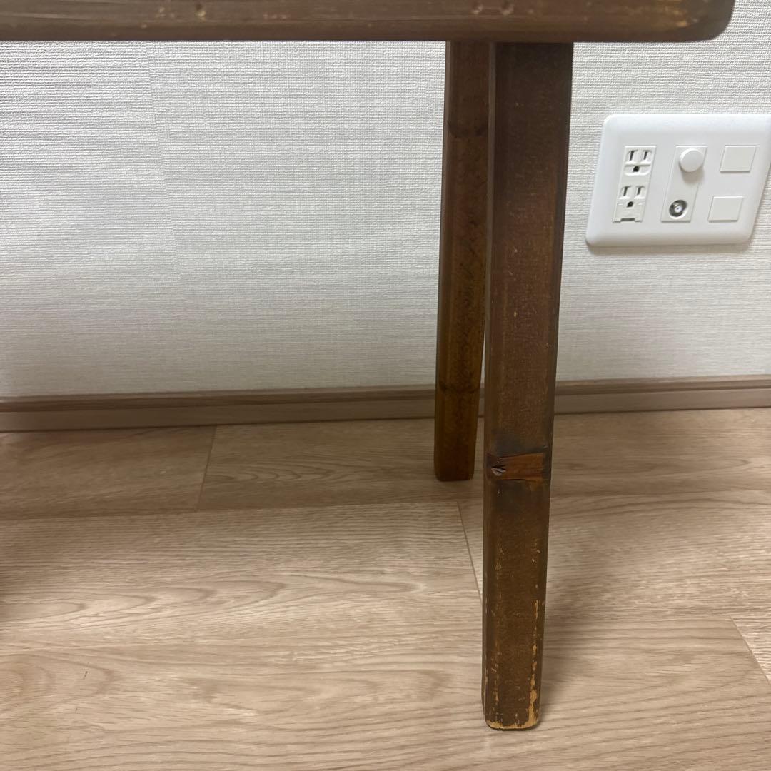 木製シンプルスツール ブラウン