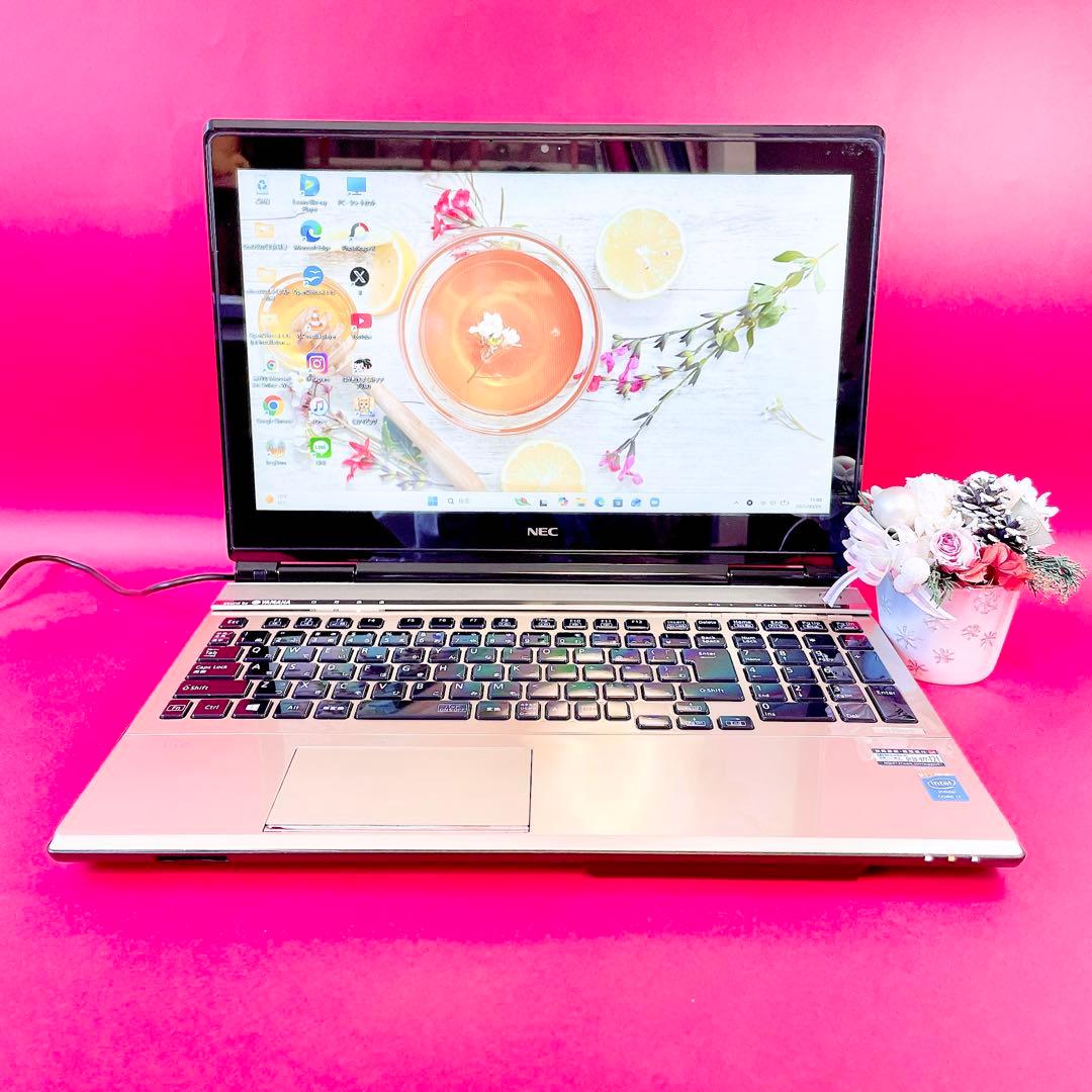 メモリ16GB❣️Corei7ノートパソコンSSD512GBタッチパネルWin11