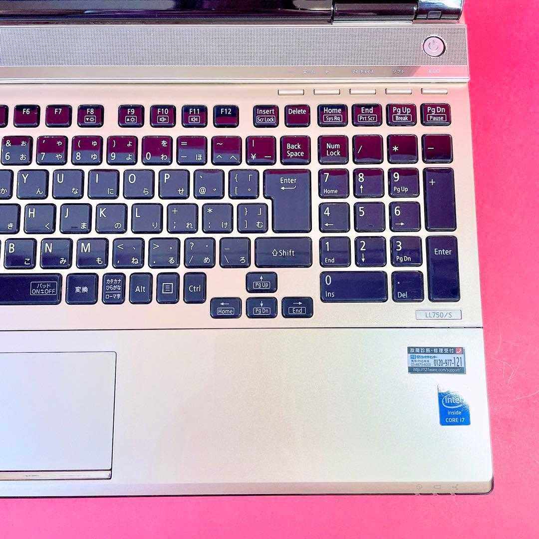 メモリ16GB❣️Corei7ノートパソコンSSD512GBタッチパネルWin11