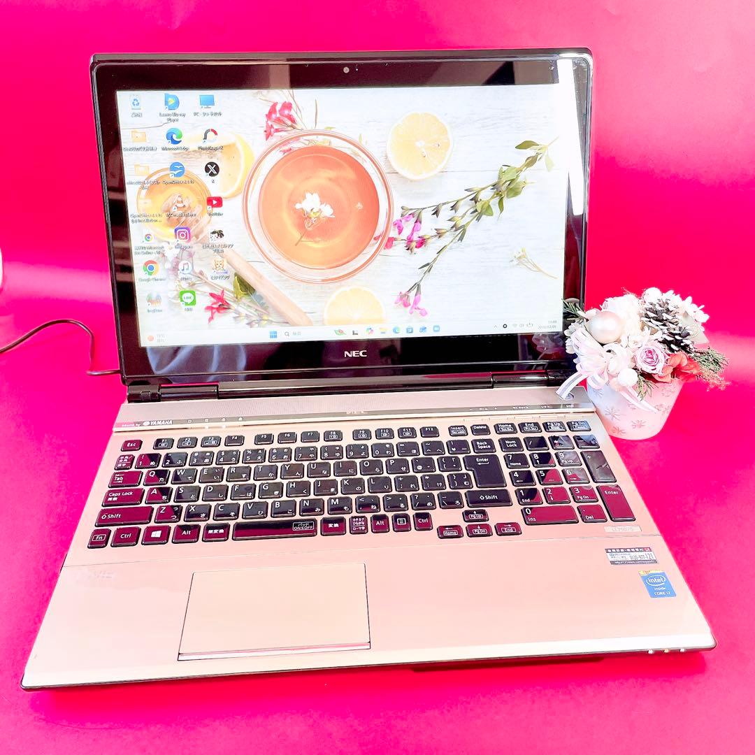 メモリ16GB❣️Corei7ノートパソコンSSD512GBタッチパネルWin11