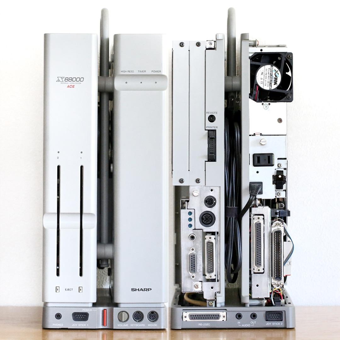 美品 SHARP X68000 ACE CZ-601C-GY オーバーホール済