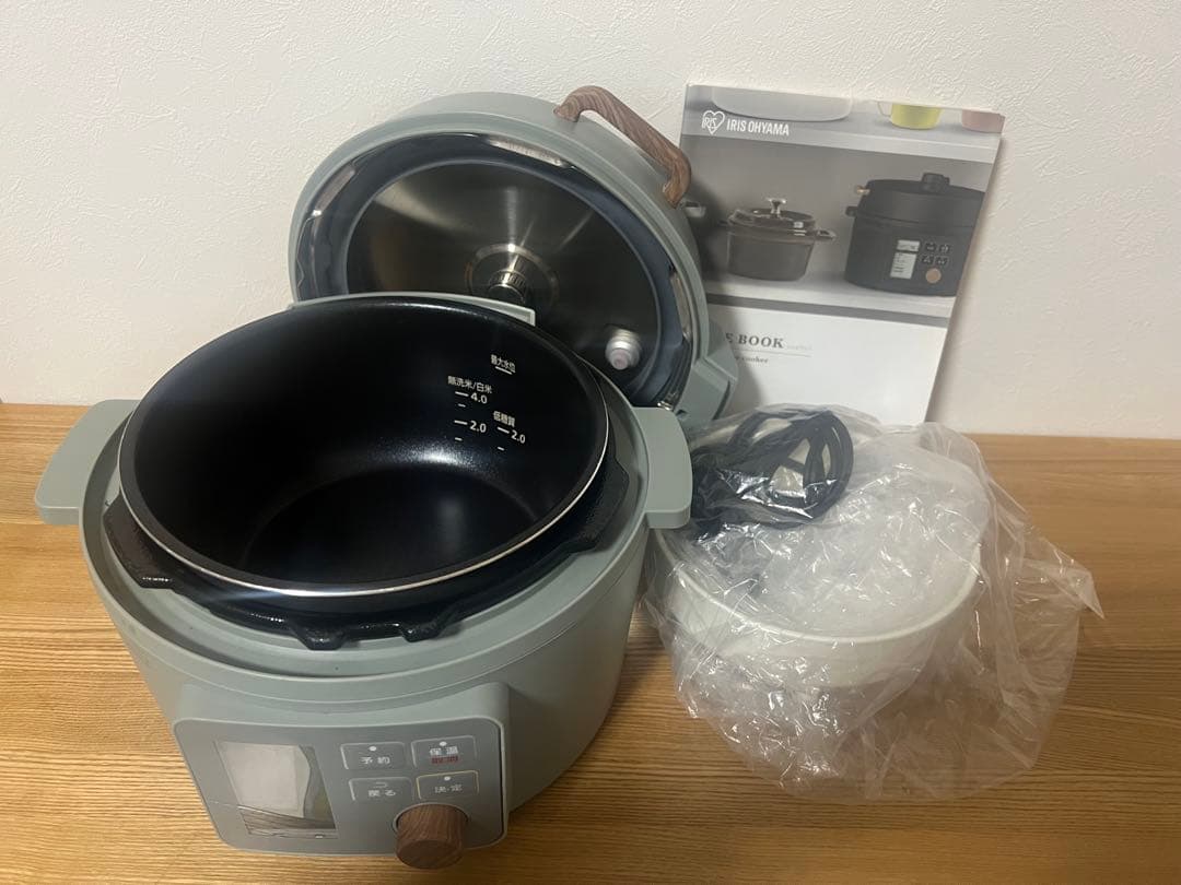 アイリスオーヤマ 電気圧力鍋 3.0L グリーン