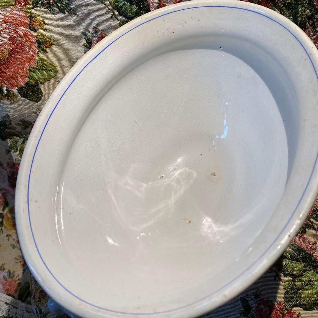 ジョンソンブラザーズ　アンティーク　足付きスープサーバー