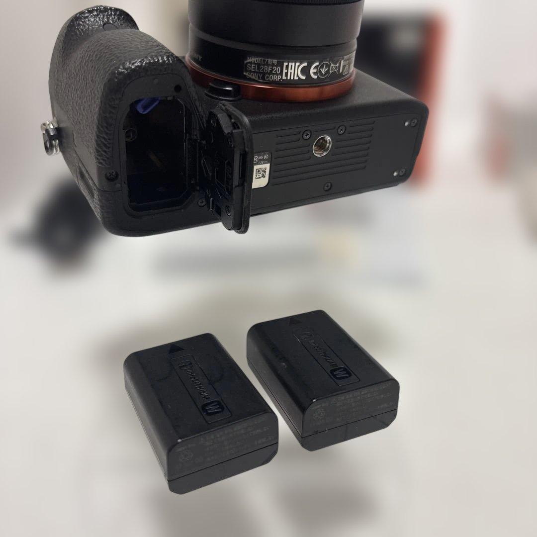 SONY α7II レンズ FE 28mm F2 充電機 バッテリー×2 セット