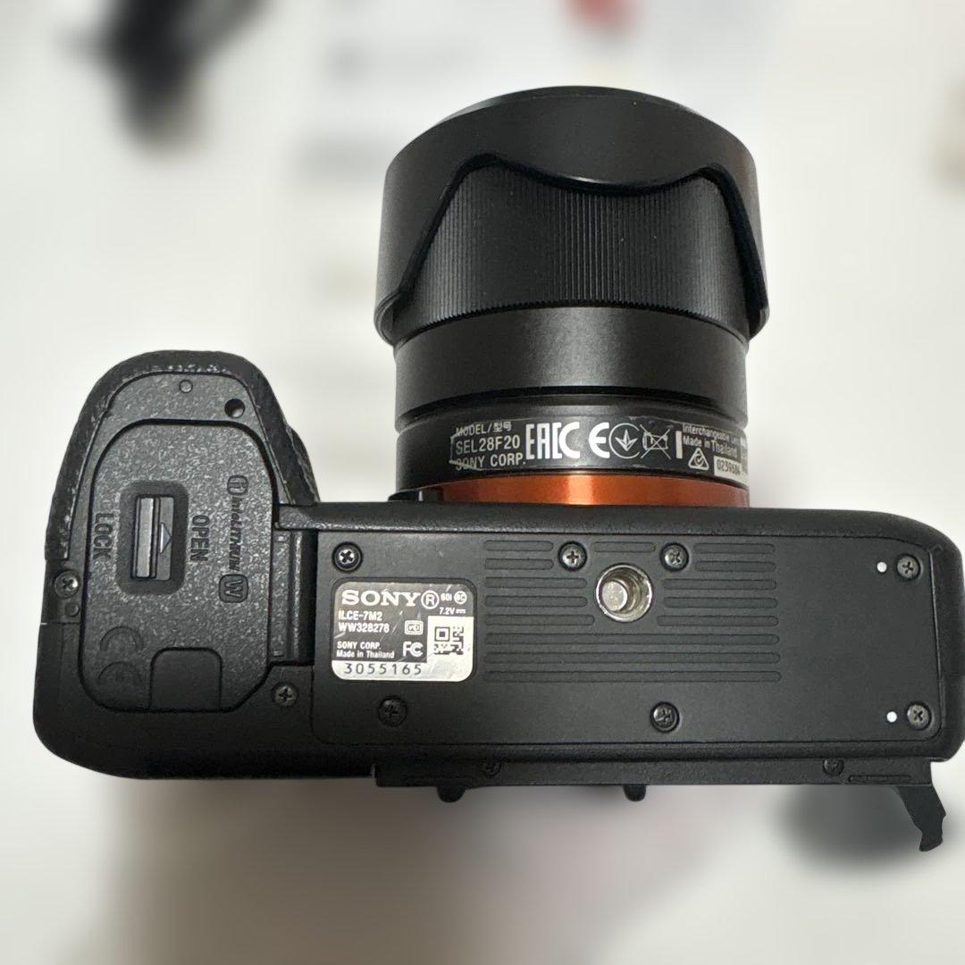 SONY α7II レンズ FE 28mm F2 充電機 バッテリー×2 セット