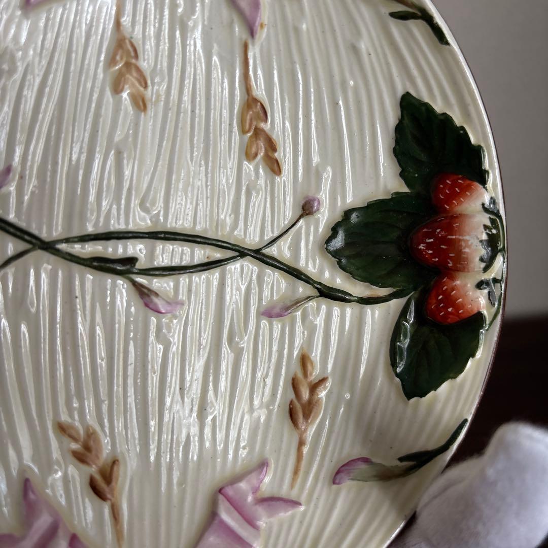 【超希少】ウェッジウッド マジョリカ ストロベリー＆リボン サンデーディッシュ