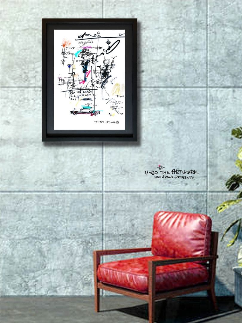 A3フレーム込み「U-GO THE ARTWORK」グラフィティ 絵画