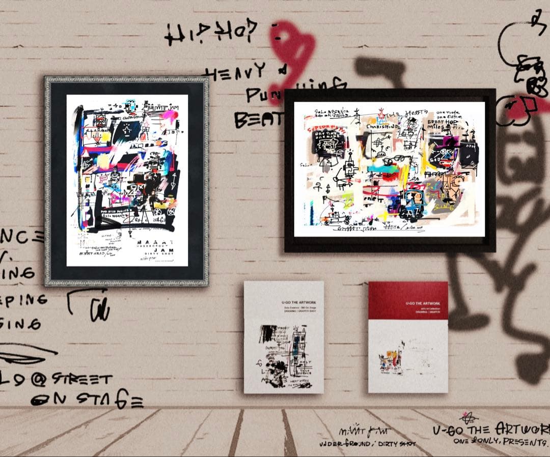 A3フレーム込み「U-GO THE ARTWORK」グラフィティ 絵画
