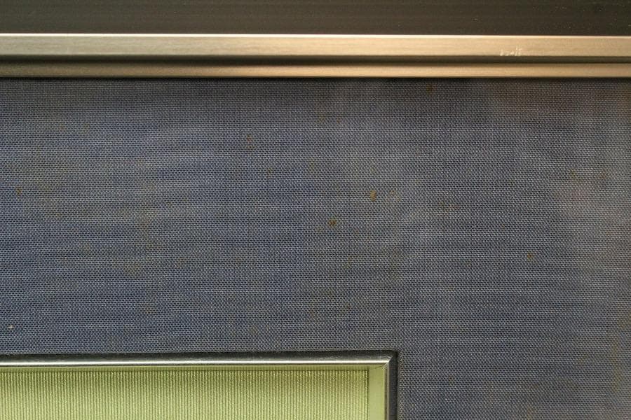 山口華楊 図案 染め裂 額装 西陣 呉服屋蔵 美品(K-LC933)