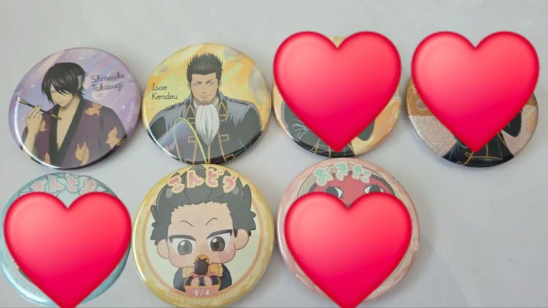 バラ売り可 銀魂 缶バッジ・ステッカー・コースター等