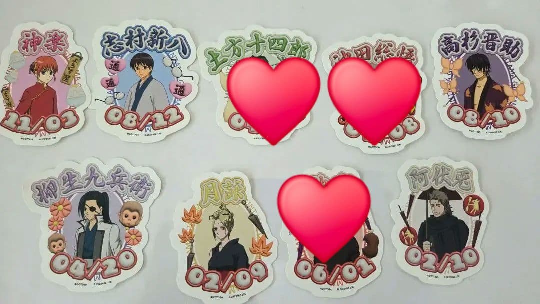 バラ売り可 銀魂 缶バッジ・ステッカー・コースター等