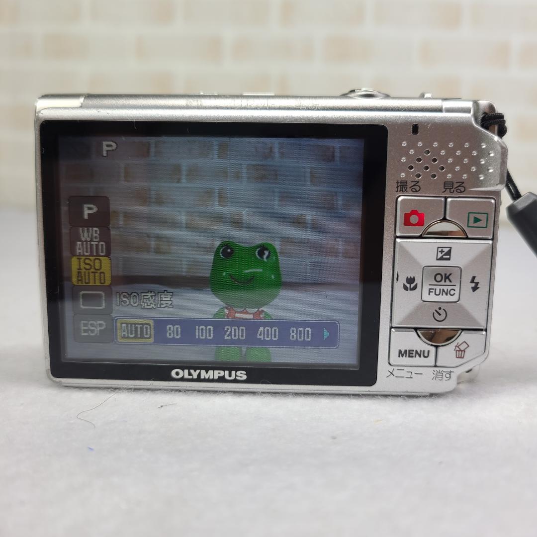 OLYMPUS デジカメ u730 シルバー コンデジ