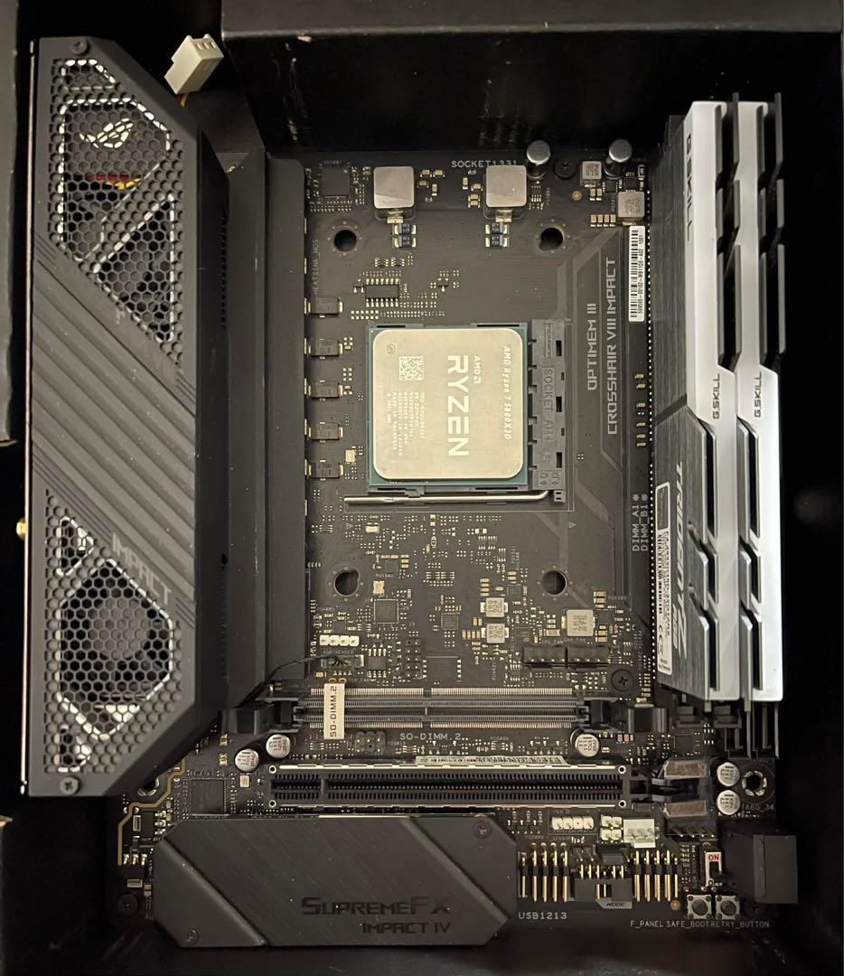 【セット売り】5800X3D + ROG C8I + 1TB SSD