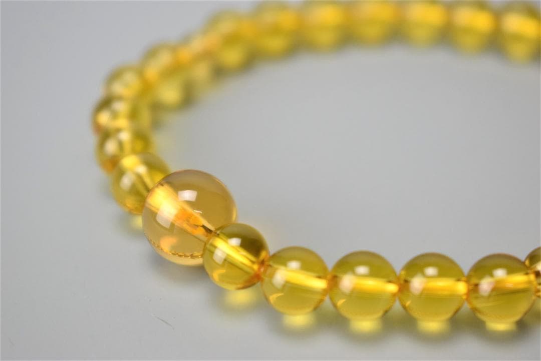 腕輪念珠　ブレスレット　黄水晶　シトリン