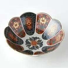 新品 林九郎窯 十方割花地紋小鉢 金彩輪花鉢 古伊万里 波佐見焼 3客