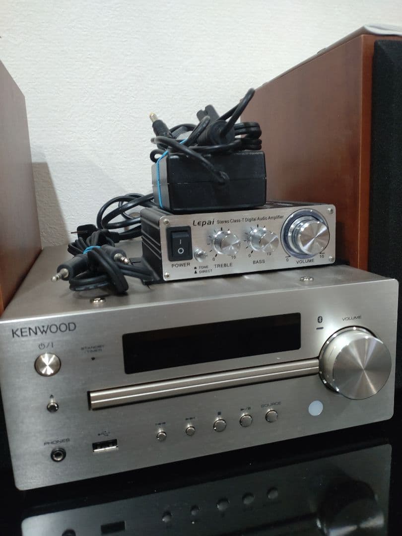 【状態良し】KENWOOD コンポ K515 2020年製 アンプ付き ゴールド