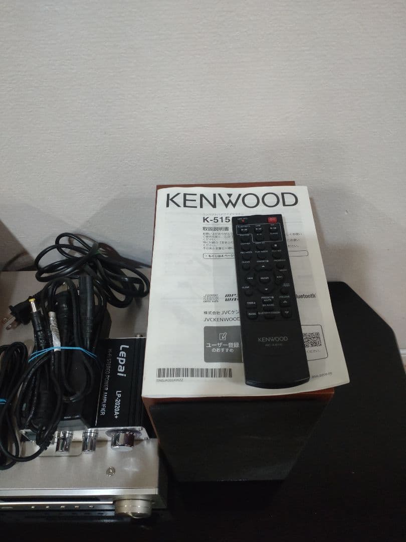 【状態良し】KENWOOD コンポ K515 2020年製 アンプ付き ゴールド
