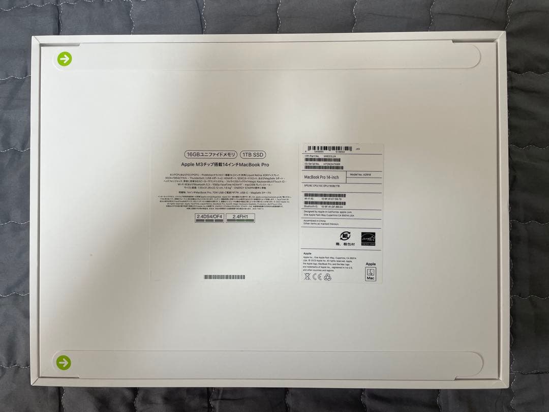 MacBook本体 Apple MacBook Pro 14-inch M3 16GB/1TB