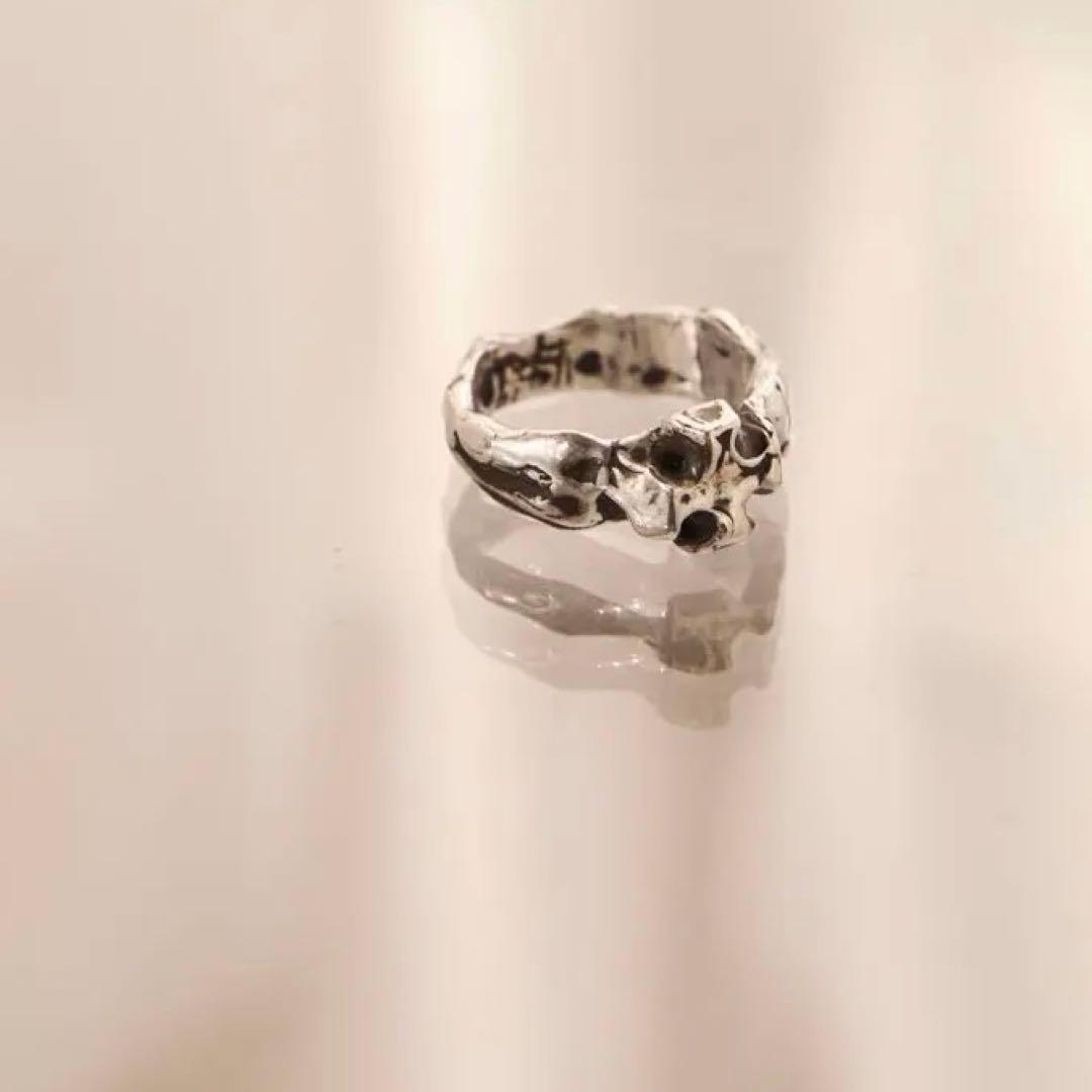 シルバーリング　十字架、クロス