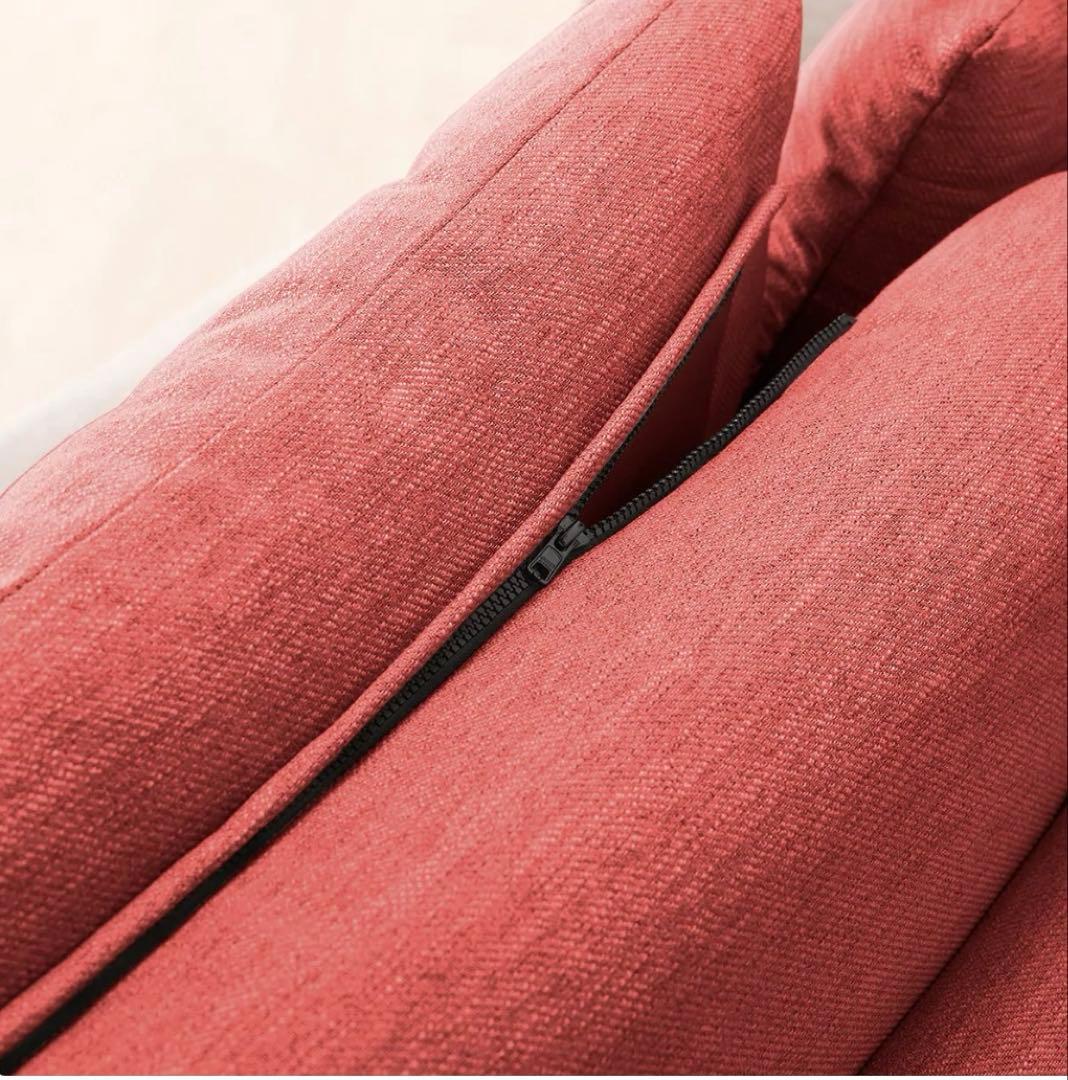 【美品・送料込】ニトリ 3人掛け 布張りソファ　グレイッシュグリーン