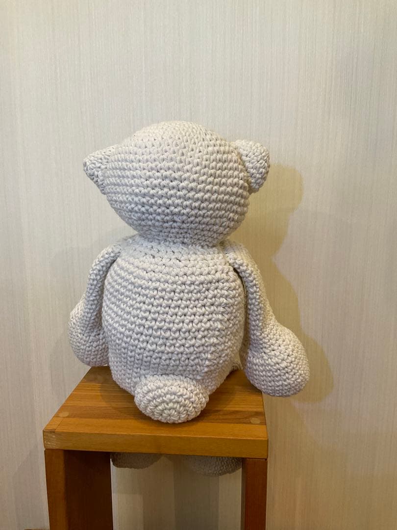 あみぐるみ　くま　凧糸使用