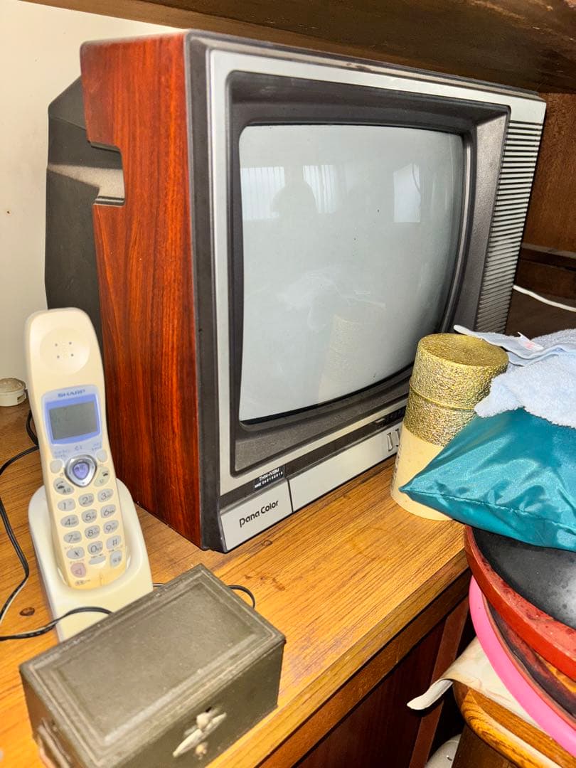ブラウン管テレビ 昭和 レトロ 木目調 昔 懐かしい テレビ 家電
