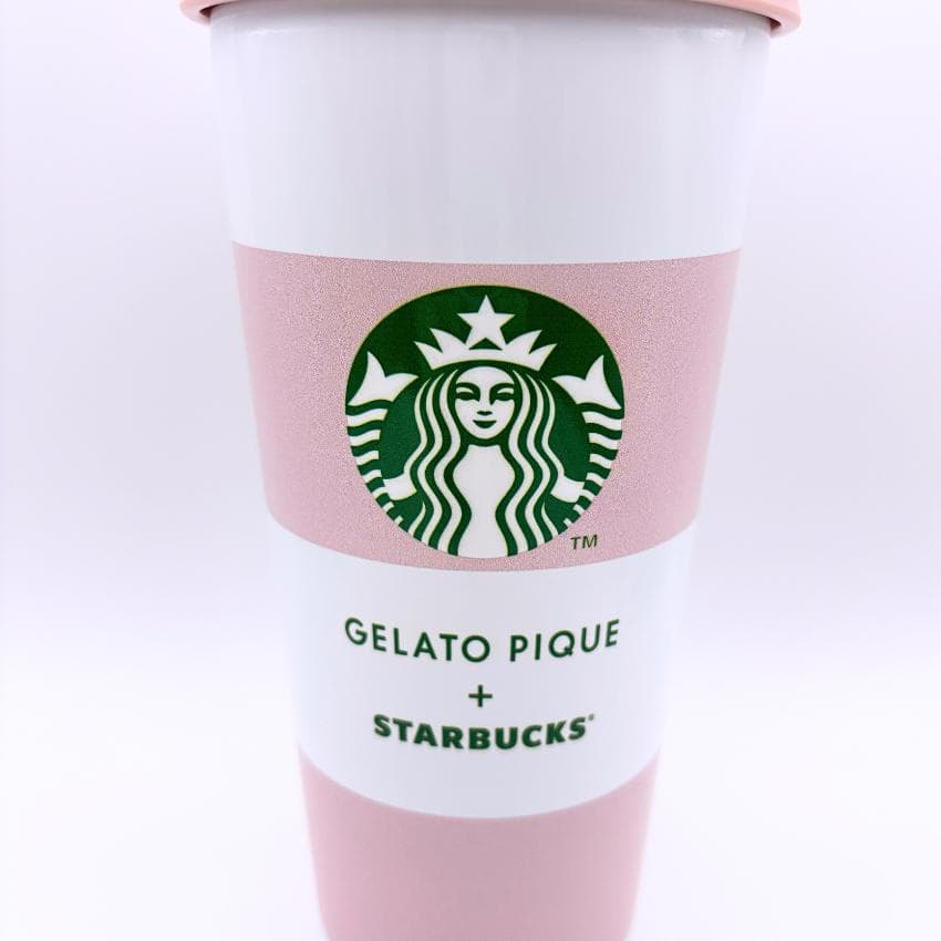 gelato pique ボーダーステンレスTOGOボトル ソフトピンク