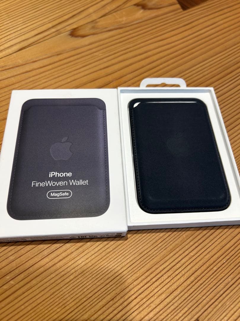 Apple純正 MagSafe対応 ファインウーブンウォレット　ブラック
