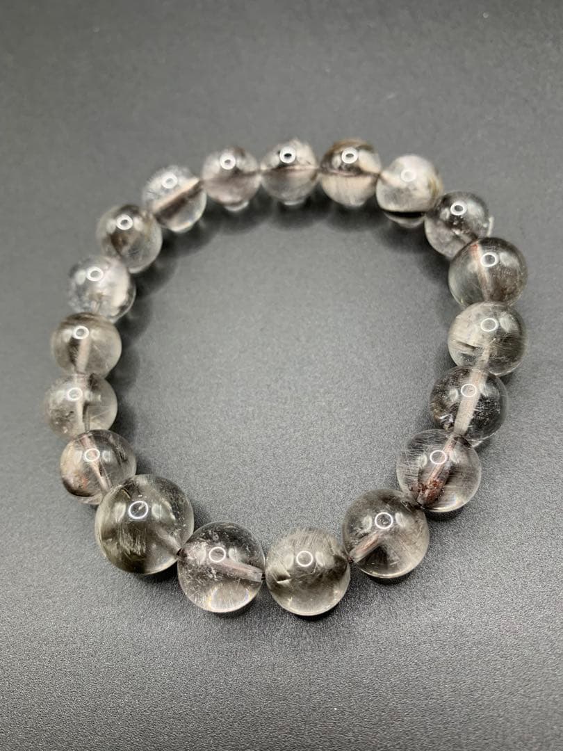 プラチナルチルブレスレット　10ミリ　センター12ミリ　内径17